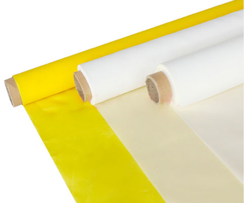 365 Mikrometer-weißer gelber Polyester-Siebdruck, der Masche 136cm druckt